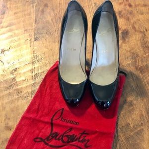 Christian Louboutin Black Patent Pumps